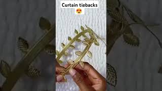 DIY Curtain Tiebacksshortsvideotiebackcurtains [upl. by Auric]