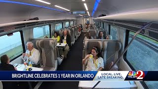 The future is bright Brightline celebrates 1 year anniversary with service to Orlando [upl. by Dina]