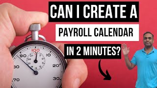 How to create Payroll Calendars in Excel within 2 minutes [upl. by Reppiks]