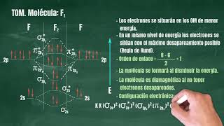 40 Teoría de Orbitales Moleculares Molécula F2 [upl. by Imrots]