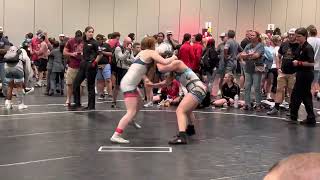 2023 Spartan National Duals 152lbs Kendall BiblaAva Burre [upl. by Manuela]