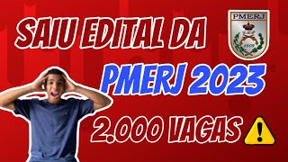 PMERJ 2023 Todos os detalhes do edital neste vídeo confira [upl. by Gorrian]