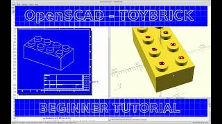 OpenSCAD Tutorial for Beginners  Model a Toy Brick [upl. by Klemens644]