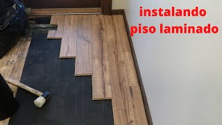 INSTALANDO PISO LAMINADO PARA AVANZADOS  piso laminado [upl. by Ayrolg61]