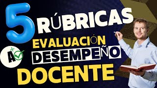 💥CUALES son LAS RUBRICAS de EVALUACIÓN de 😎DESEMPEÑO DOCENTE minedu [upl. by Rowena202]