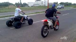 yamaha yfz 450 vs honda cr 125 [upl. by Ernesto]