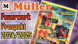 MÜLLER DROGERIE  FEUERWERK PROSPEKT 20242025 [upl. by Gnous]