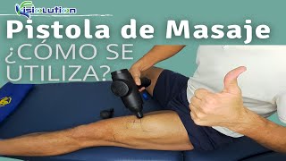 PISTOLA de MASAJE o MASSAGE GUN  TUTORIAL MASAJE MUSCULAR Fisioterapia  Fisiolution [upl. by Acinemod879]