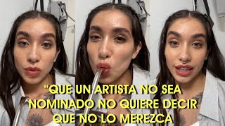 Maria Becerra  Vivo de INSTAGRAM  29092021 Habla de los GRAMMYS [upl. by Rocky]