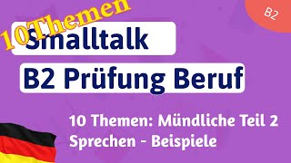 B2 Deutsch für den Beruf Beruf Mündliche Prüfung Sprechen Teil 2 DTB  Mit Kollegen sprechen [upl. by Avehstab]