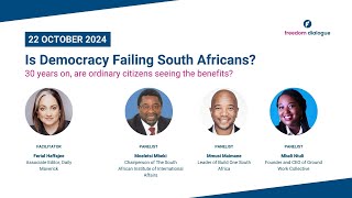 Is Democracy Failing South Africans  Moeletsi Mbeki Mmusi Maimane Mbali Ntuli Ferial Haffajee [upl. by Tabshey]