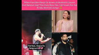 Hania Amir at concert of BadhShah haniaamir badhshah viralvideo shorts [upl. by Sined267]