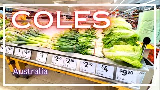 Shop with Me COLES Australia  Grocery Shopping [upl. by Llennahc]