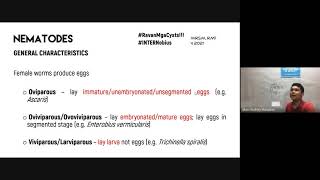 MT 51 Didactics  Parasitology Review Nematodes Part 1 [upl. by Nraa]