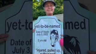 HW Vigil for Saratoga Race Courses 207 Dead Horses 91022 [upl. by Haggai426]