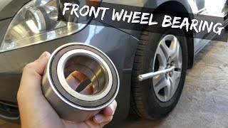 HOW TO REPLACE FRONT WHEEL BEARINGS without PRESS [upl. by Esserac948]