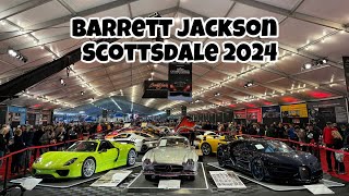 2024 Barrett Jackson Scottsdale  Walk Through  Carbon Bugatti Chiron  Rimac Nevera  MUCH MORE [upl. by Selin225]