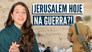 COMO ESTÁ JERUSALEM NA GUERRA Israel com Aline [upl. by Bornstein890]