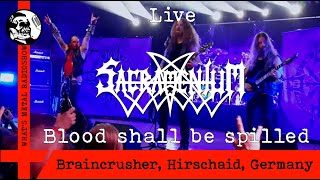 Live SACRAMENTUM Blood shall be spilled 2022  Braincrusher Hirschaid Germany 20 May [upl. by Anayd798]