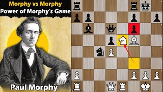 Power of Morphys Game  Paul Morphy vs Alonzo Morphy 1849 [upl. by Jacobsen]