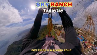 SKY RANCH tagaytay Experience POV rides walking tour [upl. by Anohsal318]