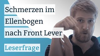 Ellenbogenschmerzen nach Front Lever [upl. by Homer]