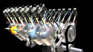 Animated V8 Engine [upl. by Hanschen]