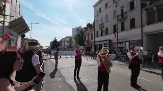 95 adunata alpini Vicenza Passaggio banda civica e sezione alpini Dello BS [upl. by Kinnard527]