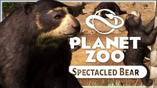 New Spectacled Bear  Planet Zoo Zookeepers Animal Pack  Screenshot Reveals [upl. by Ikoek]