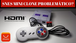 SN200 32 Bit  Mini Snes clone com Entrada para Micro SD Card do Aliexpress [upl. by Oicnecserc]