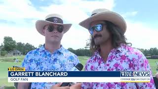 2024 US Open Golf fans gather to watch the pros practice at Pinehurst No 2 [upl. by Bac]