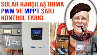 PWM ve MPPT solar şarj kontrol cihazı karşılaştırması [upl. by Drofla]