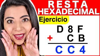 RESTA HEXADECIMAL  Ejercicio 7 [upl. by Thaine731]