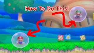 Bubble Trouble Tutorial In New Super Mario Bros U Deluxe [upl. by Bick]