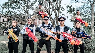 LTT Game Nerf War  Warriors SEAL X Nerf Guns Fight Bandits Mr Zero Crazy Rescue Girlfriend [upl. by Ancier]