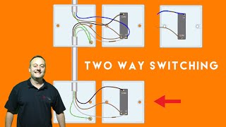 Two Way and Two Way and Intermediate Switches for a Domestic Lighting Circuit Connections Explained [upl. by Duaner708]