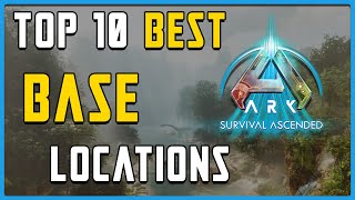 Best Base Locations Ark Survival Ascended The Island [upl. by Ollie612]