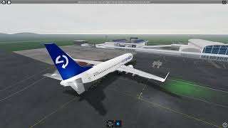 ROBLOX Airline Flight Review  europaLink  Boeing 7378  Economy Class [upl. by Ahsar334]