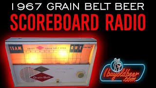 NOS 1967 Grain Belt Beer SCOREBOARD AM Radio Explained FOUND IN THE BOX [upl. by Neltiac]