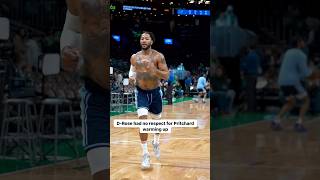 Derrick Rose had NO RESPECT for Pritchard warming up Celtics NBA [upl. by Hoseia]