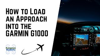 How to Load an Approach in the Garmin G1000 Flight Display [upl. by Asselem]