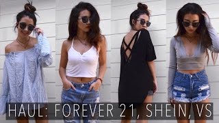 HAUL Forever 21 SheIn VS  June 2016 [upl. by Eigla]