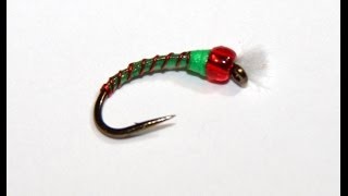 Fly Tying  Christmas Chironomid [upl. by Wilburt]