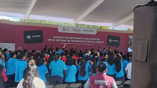 Anuncian descuento para estudiantes en transporte público [upl. by Akimal]