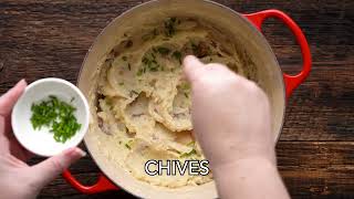 Red Skinned Mashed Potatoes Recipe [upl. by Bridges]