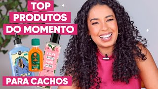 MELHORES PRODUTOS DE CABELO CACHEADO DO MOMENTO  MEUS FAVORITOS  JULIANA LOUISE [upl. by Panthia]