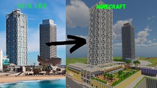 Minecraft Hotel Reallife 11 Scale  Showcase [upl. by Dahraf]