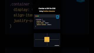 Center a div in css for beginners shorts viralvideo trending [upl. by Dey]