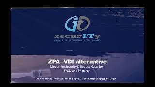 Zscaler Private access  A VDI alternative [upl. by Chancey]