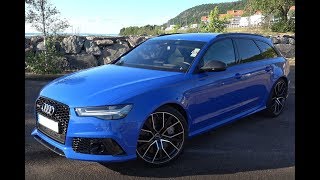 Audi RS6 Performance In Nogaro Blue 4K [upl. by Neelik]